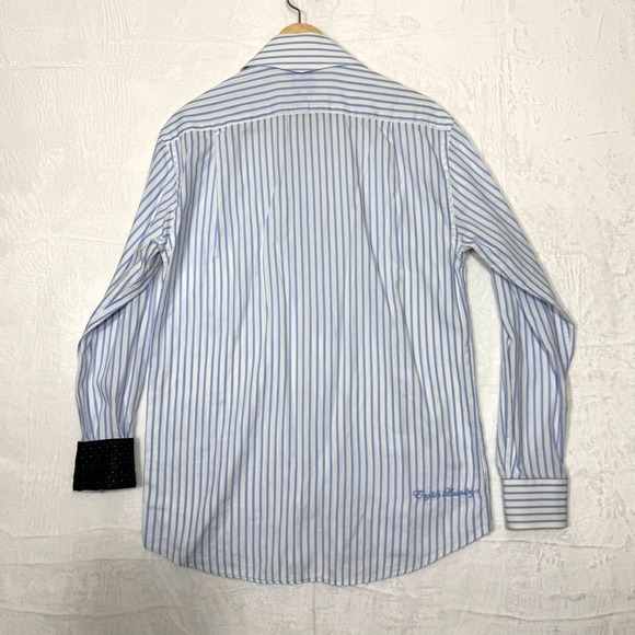English Laundry | Mens Dress Shirt Long Sleeve Striped Button Down - Picture 7 of 10